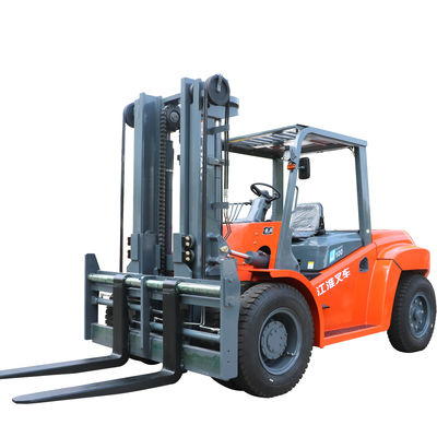 10T morsetto diesel Triplex del rotolo dell'albero GPL JAC Forklift Truck With Paper