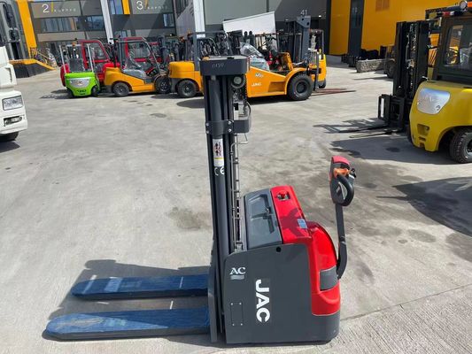 Doppio cavaliere del pallet dell'impilatore pedonale elettrico resistente 2 tonnellate