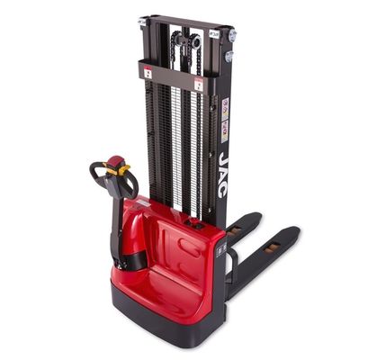 Elettrici pedonali di JAC Mechanical cavalcano il carrello elevatore 1T dell'impilatore del pallet