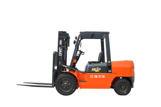 Albero triplo JAC Forklift Truck diesel del magazzino 4 tonnellate per il maneggio del materiale