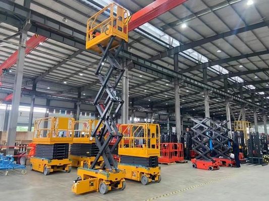 Le forbici di sollevamento elettriche della piattaforma di lavoro aereo sollevano per il magazzino 11.9m